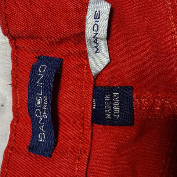 Bandolino Mandie Red Jeans Pants 10P Ladies - Picture 5 of 12